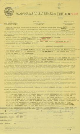 Lot #634 Iggy Pop Signed Documents - Image 1