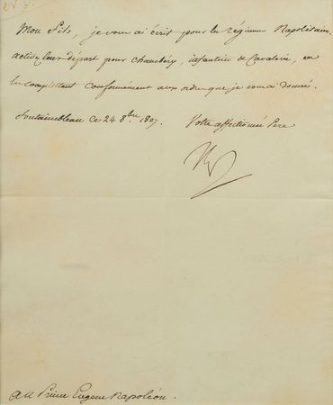 Lot #199 Napoleon Signed Letter - Image 2