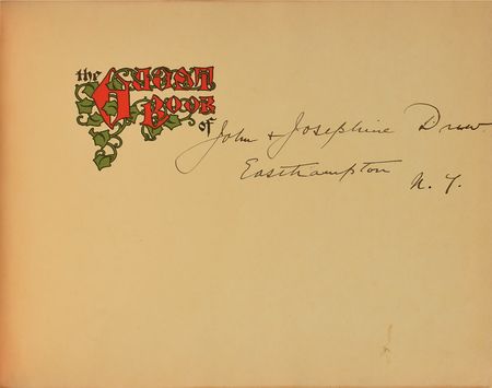 Lot #711 The Barrymores Guest Book - Image 1