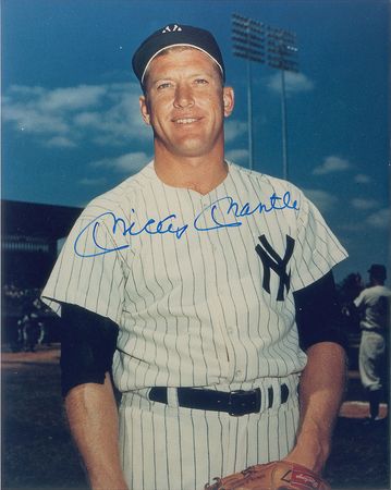 Lot #814 Mantle, DiMaggio, and Williams Signed Photographs - Image 1