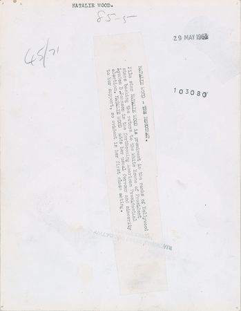 Lot #834 Natalie Wood - Image 4