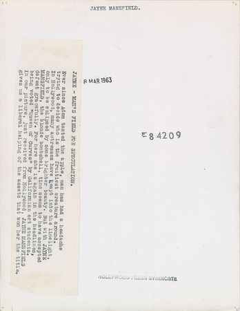 Lot #823 Jayne Mansfield Photographs - Image 4
