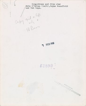 Lot #823 Jayne Mansfield Photographs - Image 6
