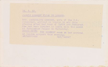 Lot #822 Jacqueline Kennedy Original Photograph - Image 2