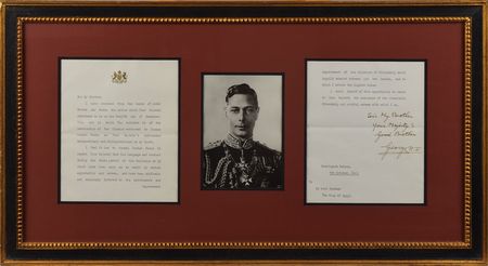 Lot #277 King George VI Typed Letter Signed - Image 1