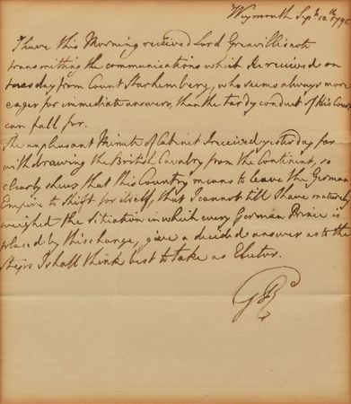 Lot #212 King George III Handwritten Letter Signed - Image 2