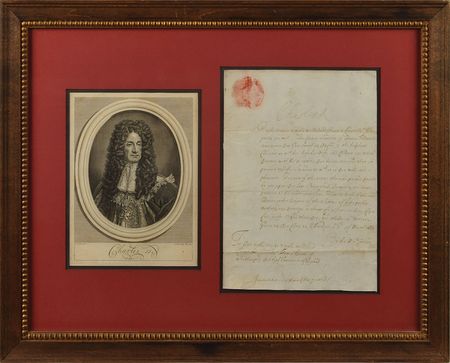 Lot #206 King Charles II Signed Document - Image 1
