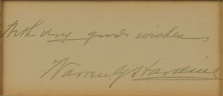 Lot #105 Warren G. Harding and Calvin Coolidge Signatures - Image 2