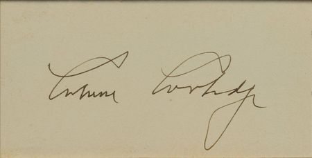 Lot #105 Warren G. Harding and Calvin Coolidge Signatures - Image 3