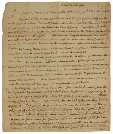 Lot #162 John Jay: Every man of every color and