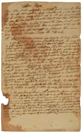 Lot #182 Thomas Paine: Remarkable eight-page autograph manuscript, mentioning 