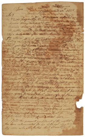 Lot #182 Thomas Paine: Remarkable eight-page autograph manuscript, mentioning 