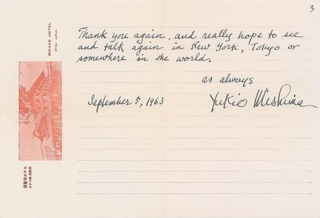 Lot #440 Yukio Mishima: 