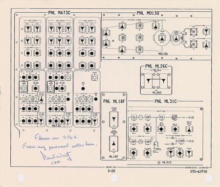 Lot #374 Paul Weitz Flown Checklist Pages - Image 3