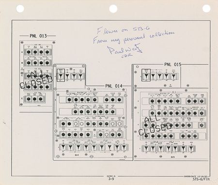 Lot #374 Paul Weitz Flown Checklist Pages - Image 4