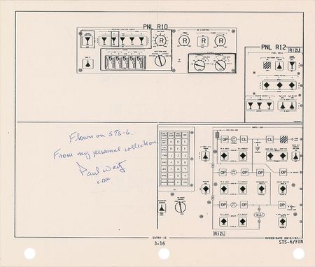 Lot #374 Paul Weitz Flown Checklist Pages - Image 5