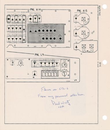 Lot #374 Paul Weitz Flown Checklist Pages - Image 6