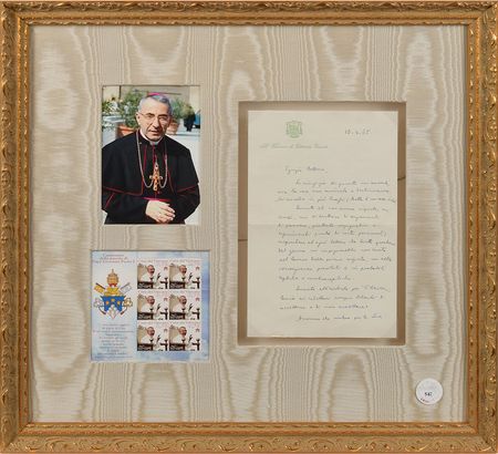 Lot #183 Pope John Paul: Rare handwritten letter from John Paul - Image 1