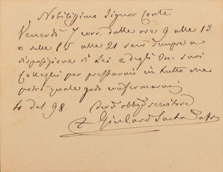 Lot #184 Pope Pius X Handwritten Letter Signed - Image 2