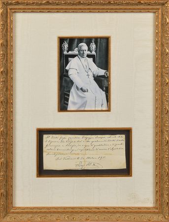 Lot #185 Pope Pius X Prayer - Image 1