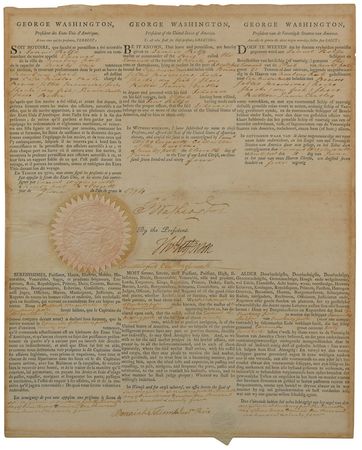 Lot #3 George Washington and Thomas Jefferson: