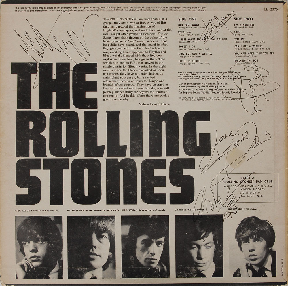 Rolling Stones Signed Album | RR Auction