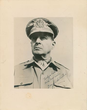 Lot #273 Douglas MacArthur Signed Photograph - Image 1