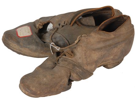 Lot #237 Confederate Brogan Shoes Leather Shoes - Image 1