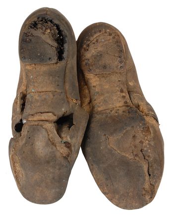 Lot #237 Confederate Brogan Shoes Leather Shoes - Image 2