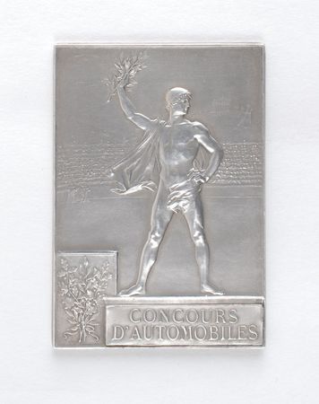 Lot #704 Paris 1900 Summer Olympics Silver Winner?s Medal ?Concours D?Automobilies?: ?Concours D'automobiles??rare winner?s medal from the 1900 Paris Games - Image 2