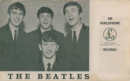 Lot #427 Beatles: 1963 Parlophone promo card of the Fab Four - Image 2