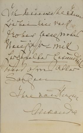 Lot #207 Queen Alexandra Handwritten Letter Signed - Image 3