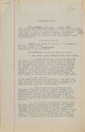 Lot #686 Babe Didrikson Zaharias Signed Document - Image 1