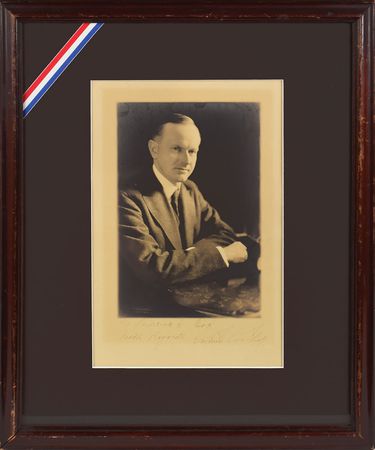 Lot #56 Calvin Coolidge Signed Photograph - Image 1