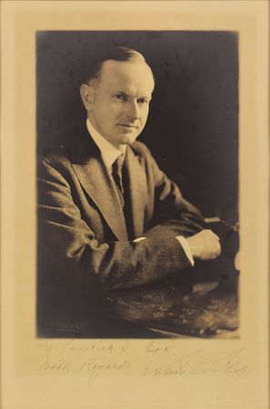 Lot #56 Calvin Coolidge Signed Photograph - Image 2