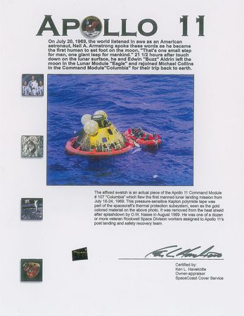 Lot #284 Apollo 11 Kapton Foil Kapton Foil - Image 2