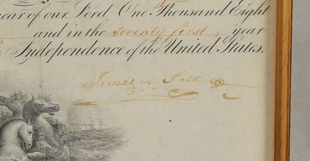 Lot #16 James K. Polk Signed Document - Image 2