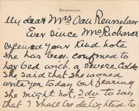 Lot #336 Henry Hobson Richardson Handwritten Letter Signed - Image 2