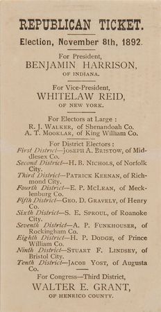 Lot #68 Benjamin Harrison Check and Election Tickets - Image 3