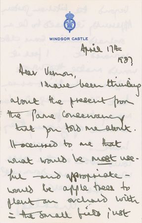 Lot #140 Prince Charles Handwritten Letter Signed - Image 1