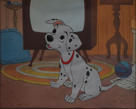 Lot #350 Puppy production cel from 101 Dalmations Animation Cel - Image 1