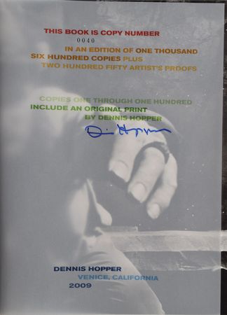 Lot #646 Dennis Hopper Book - Image 3
