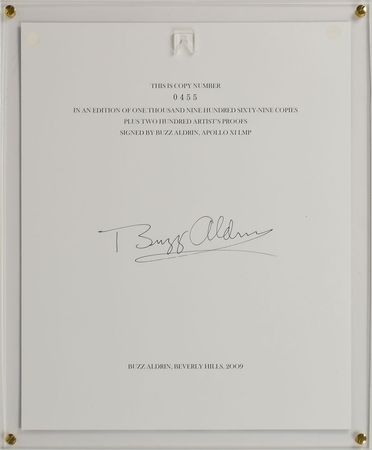 Lot #276 Buzz Aldrin Book and Print - Image 2