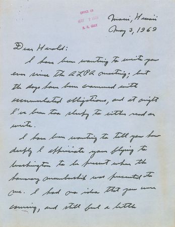 Lot #262 Charles Lindbergh: Heartfelt letter to the president of Pan Am - Image 1