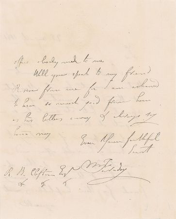 Lot #117 Michael Faraday Handwritten Letter Signed - Image 2