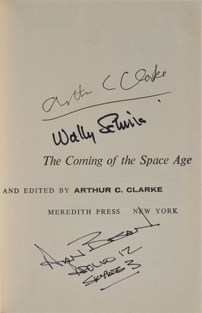 Lot #299 Arthur C. Clarke, Wally Schirra, and Alan Bean - Image 1
