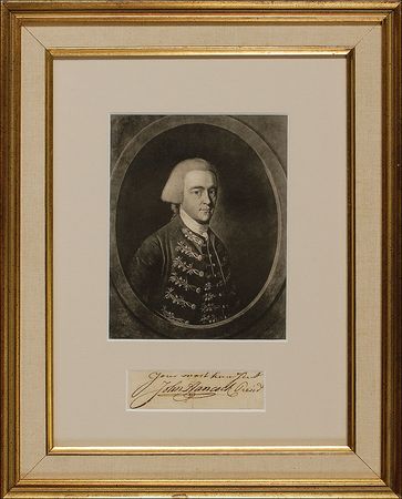 Lot #102 John Hancock Signature - Image 1