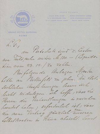 Lot #136 Walther Rathenau Handwritten Letter Signed - Image 1