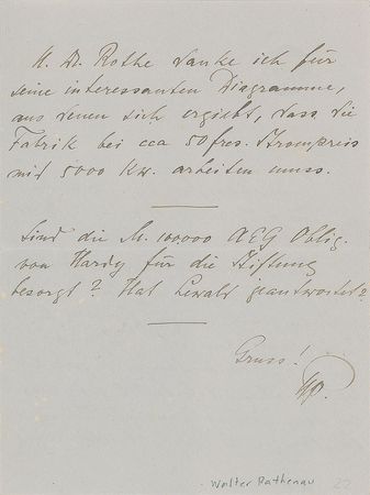 Lot #136 Walther Rathenau Handwritten Letter Signed - Image 4