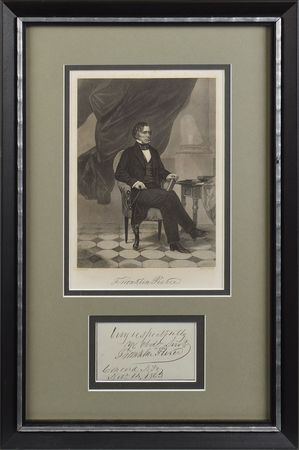 Lot #19 Franklin Pierce Signature